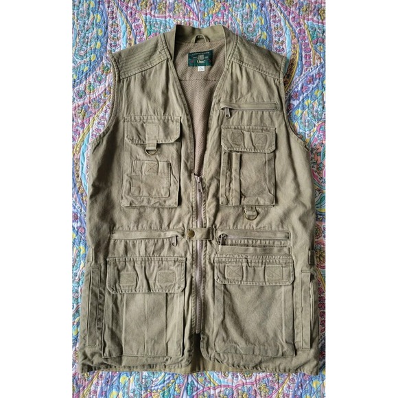 Orvis Other - Vtg Orvis Mens Green Vest S Safari Hunting Fly Fishing Pockets Zip Vented 90s